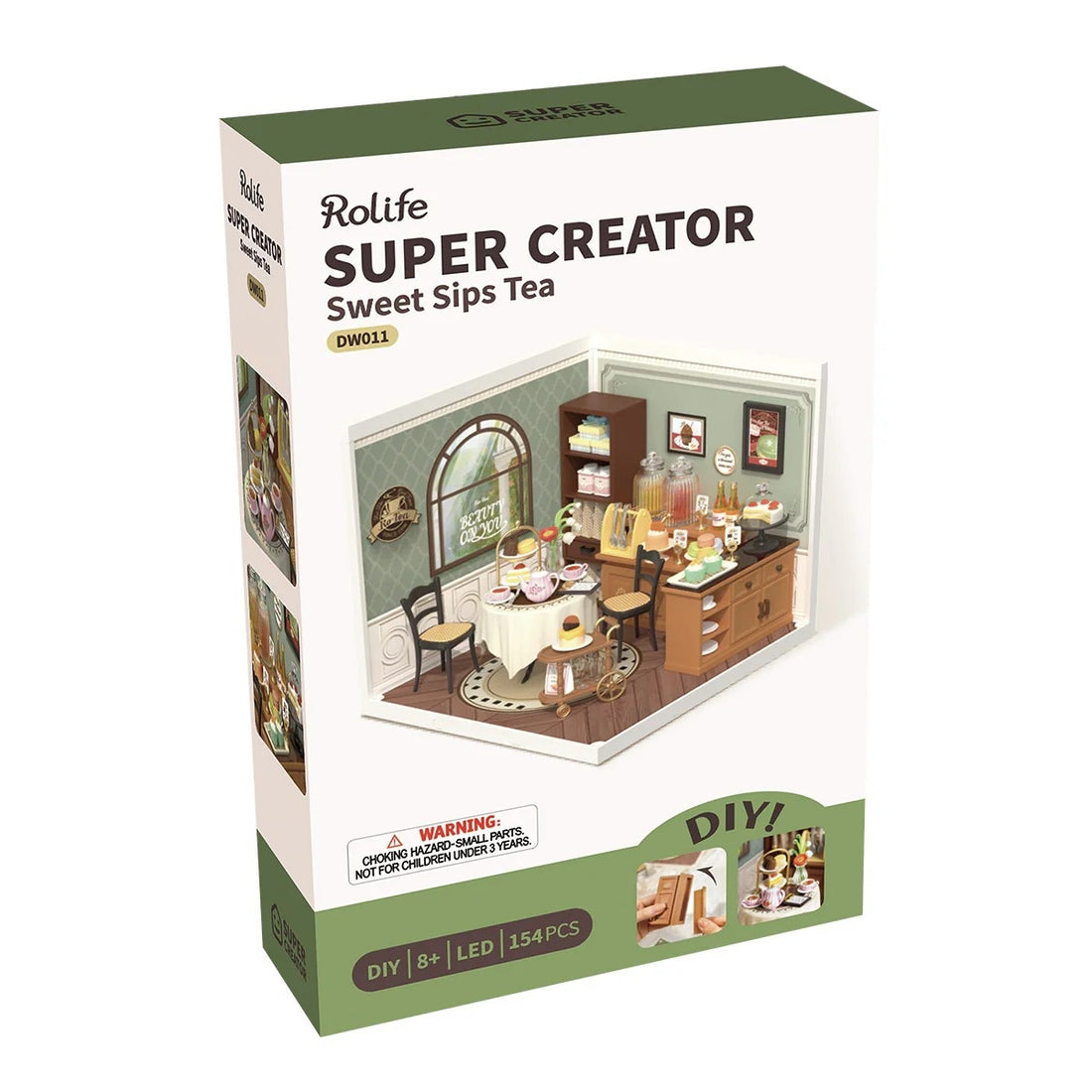 Rolife Sweet Sips Tea DIY Miniature House Kit, image 4