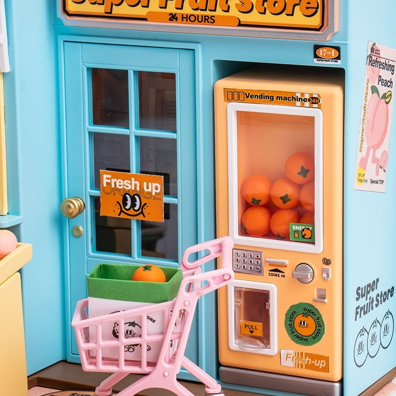 Rolife Super Fruit Store DIY Miniature House Kit, image 7