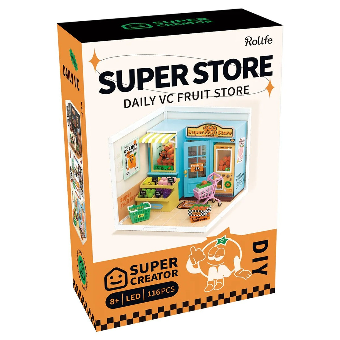 Rolife Super Fruit Store DIY Miniature House Kit, image 11