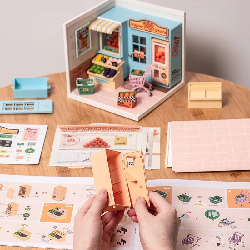 Rolife Super Fruit Store DIY Miniature House Kit, image 4