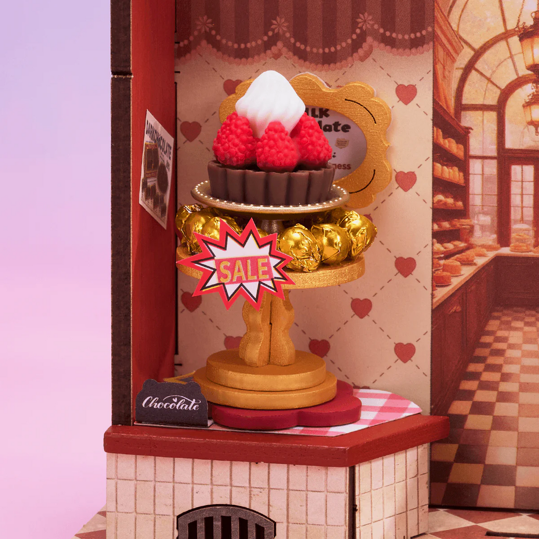 Rolife Sweet Chocolate Shop DIY Miniature House Kit, image 3