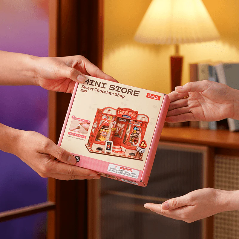 Rolife Sweet Chocolate Shop DIY Miniature House Kit, image 5