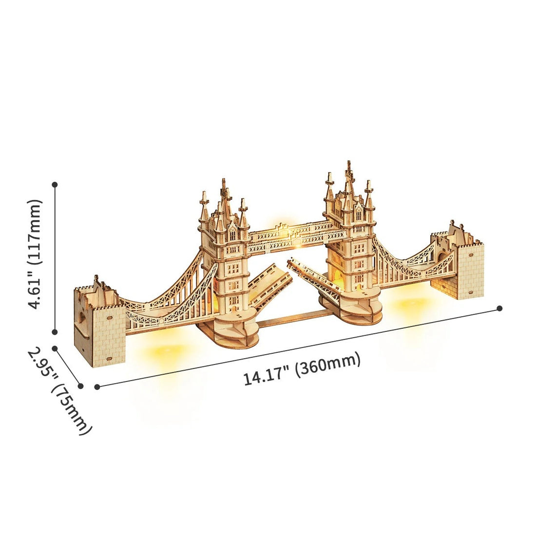 Rolife Tower Bridge 3D Wooden Puzzle, image 5