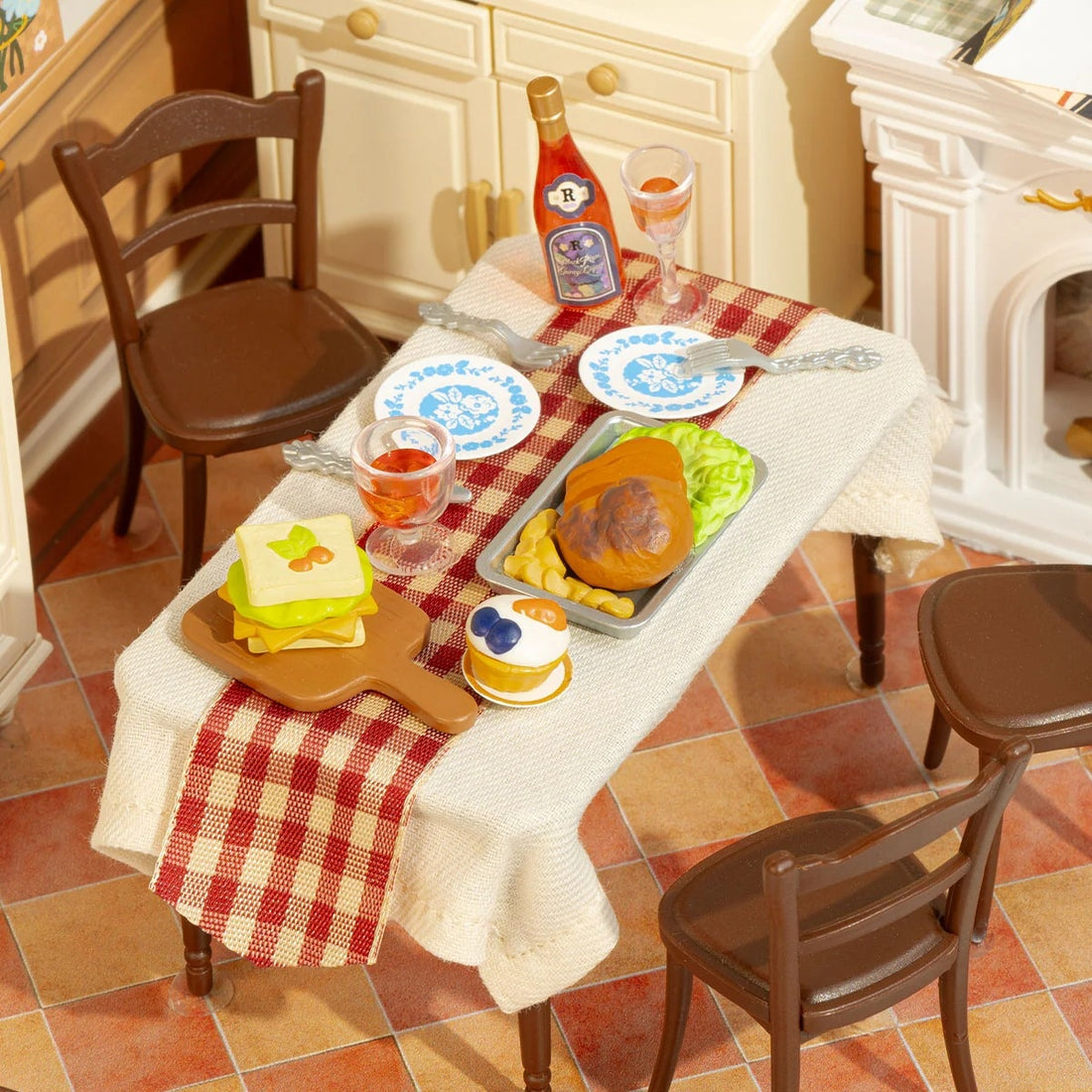 Rolife Warm Dining Room DIY Miniature House Kit, image 3