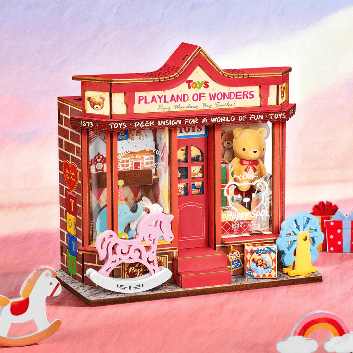 Rolife Whimsy Toy Shop DIY Miniature House Kit