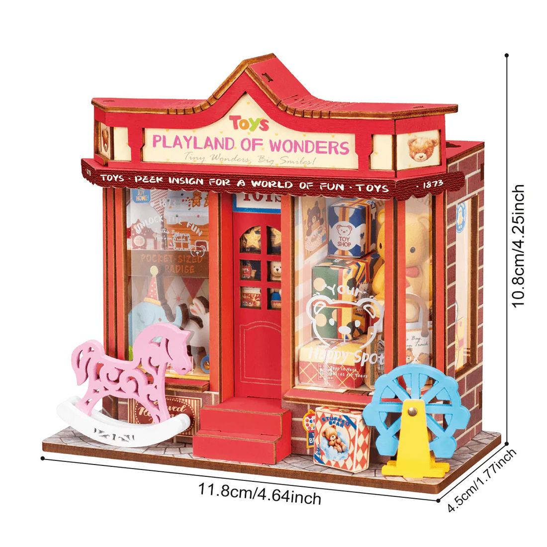 Rolife Whimsy Toy Shop DIY Miniature House Kit, image 9