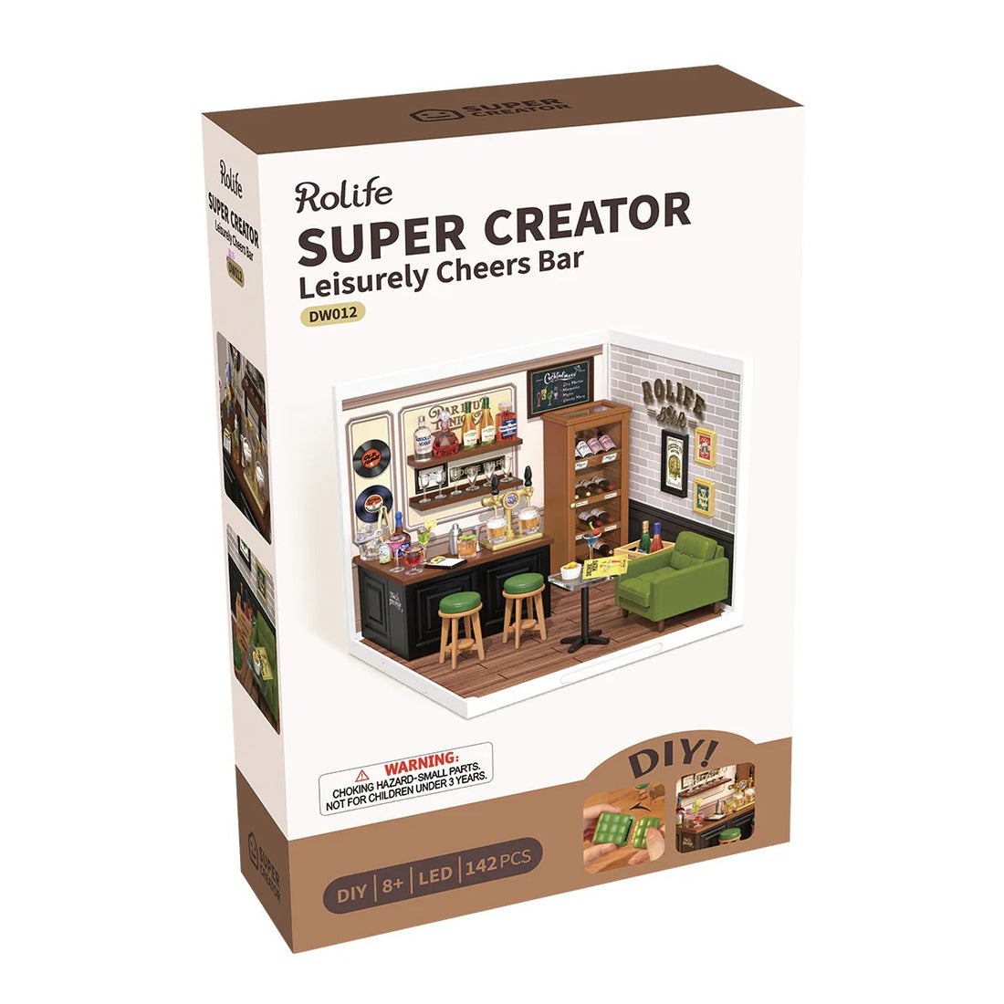Rolife Leisurely Cheers Bar DIY Miniature House Kit, image 7