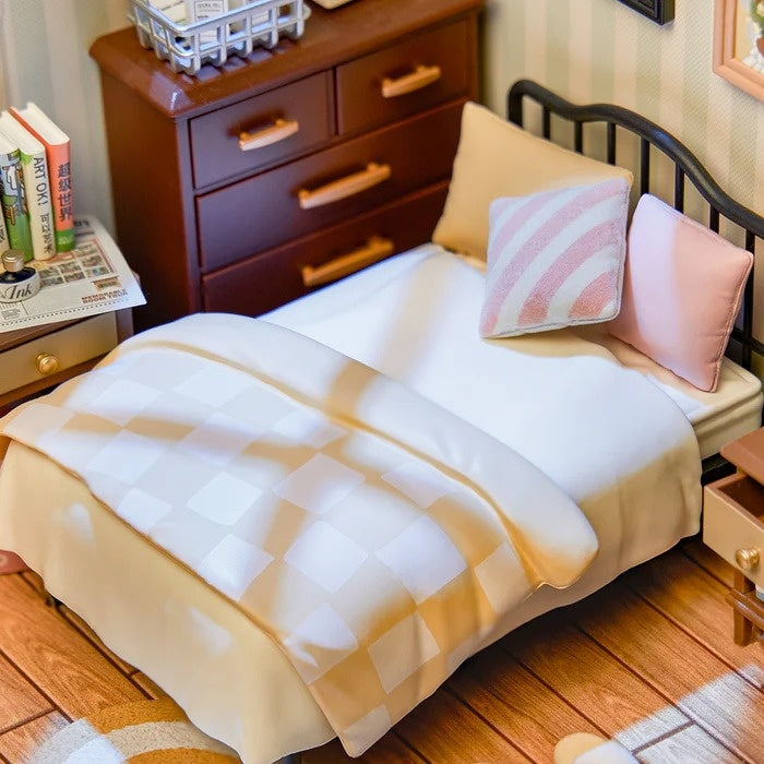 Rolife Sweet Dream Bedroom DIY Miniature House Kit, image 4