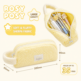 RosyPosy Soft Plush Large-Capacity Pencil Case with Handle