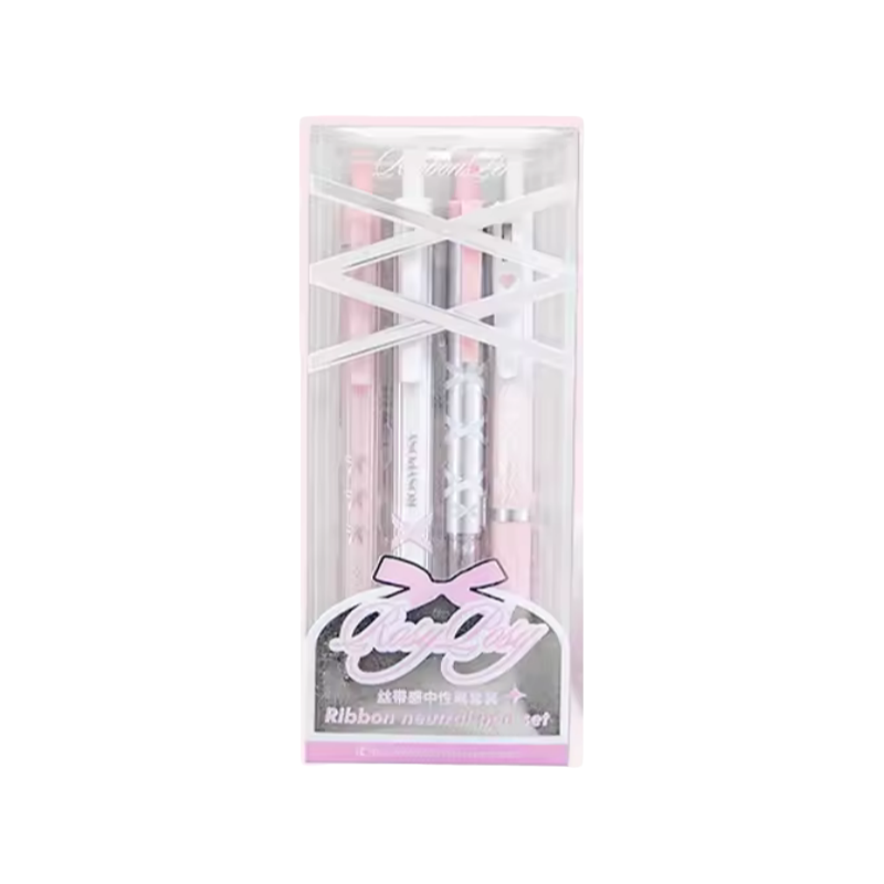 RosyPosy Ballet Ribbon Gel Pen Set 4pcs - 0.38/0.5mm, image 4