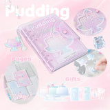 RosyPosy Frosty Sensation Glitter Mini Refillable Binder Notebook