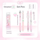 RosyPosy "Omamori " Collection Scented Pen 0.5mm 4Pcs featuring floral scents and smooth ink flow.