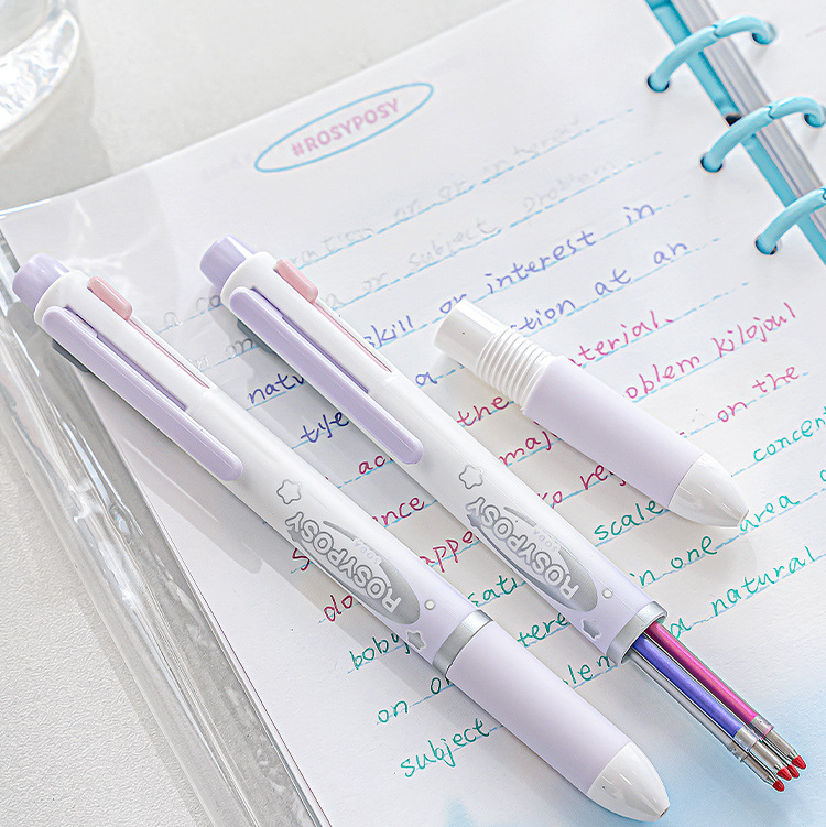 RosyPosy × M&G Lucidity 4-Colour 0.5mm Retractable Pen, image 4