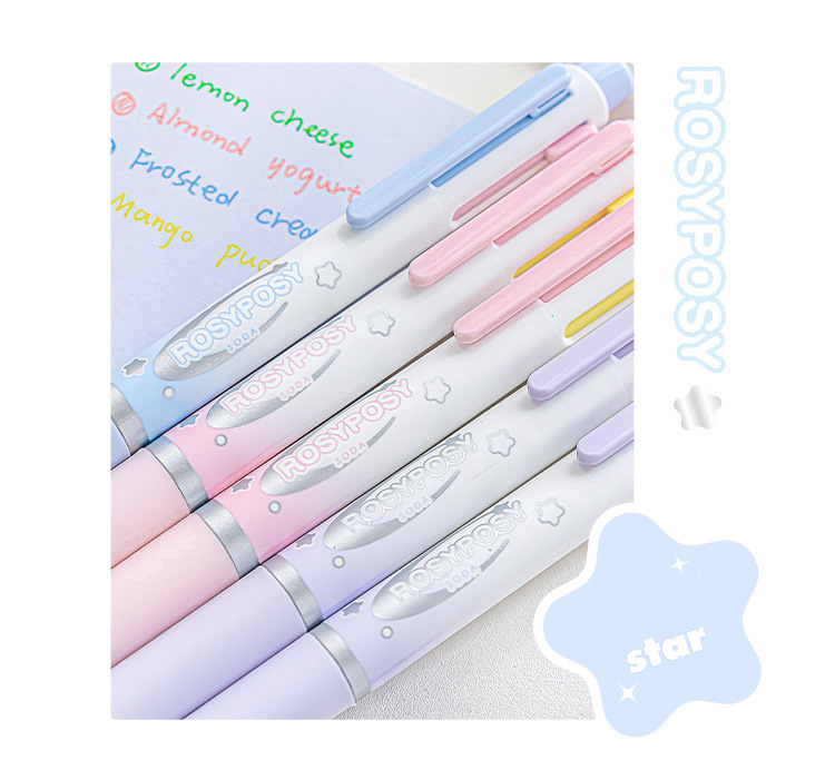 RosyPosy × M&G Lucidity 4-Colour 0.5mm Retractable Pen, image 5