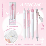 Rosyposy Angelic Wings Black Ink 0.5mm Gel Pen Set 4 Pack