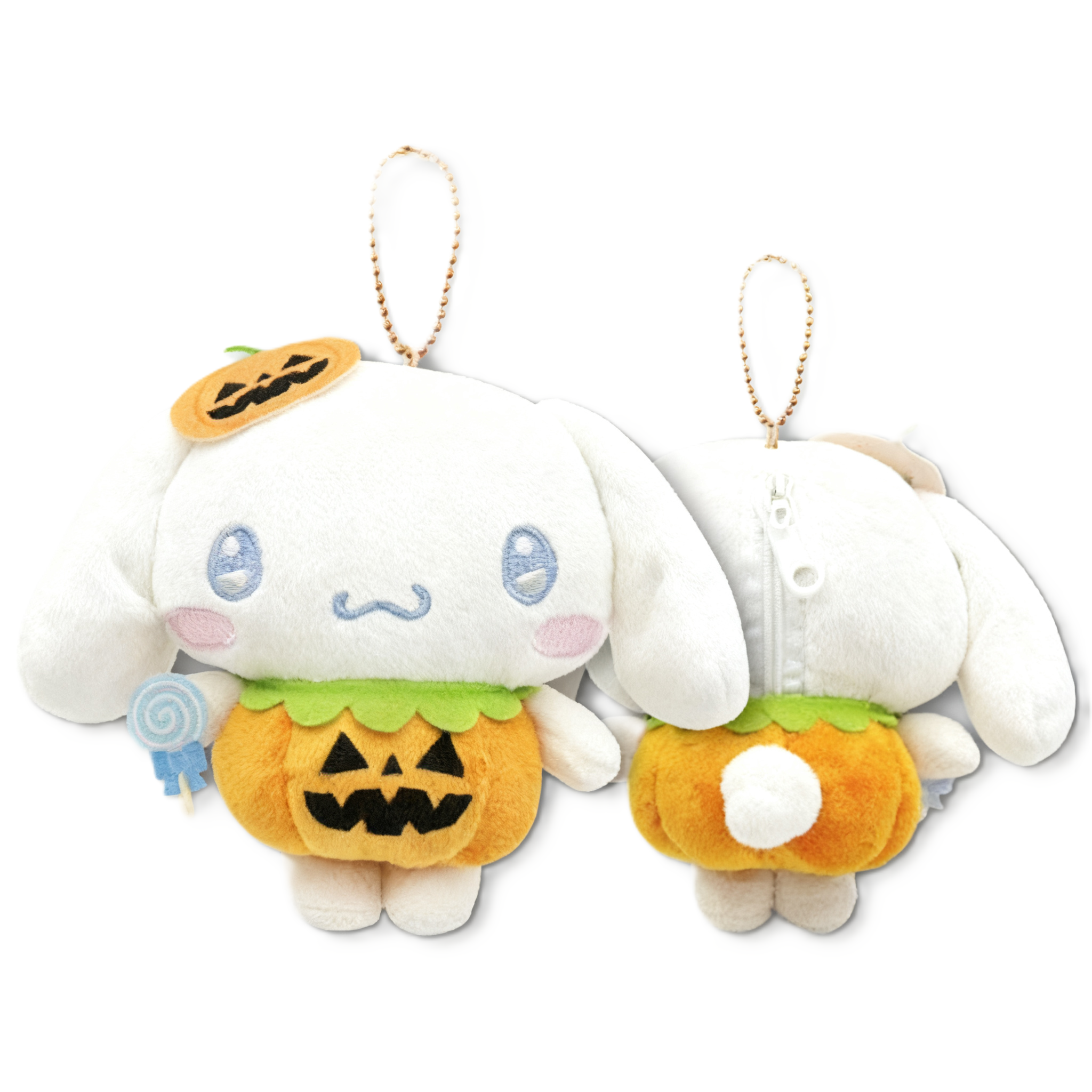 Sanrio Cinnamoroll Halloween Pumpkin Plush Keychain Pouch