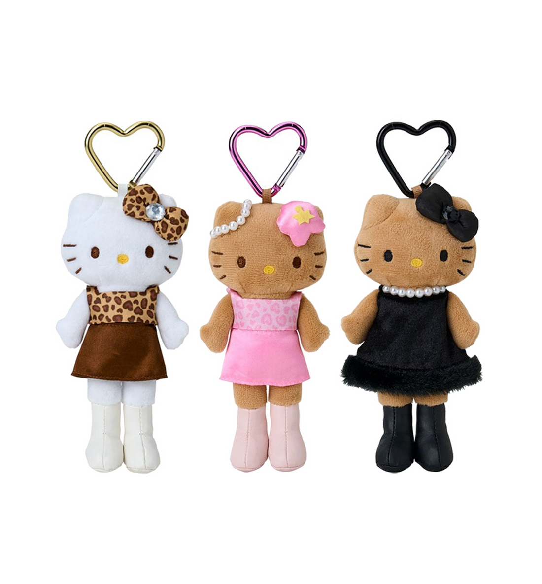 Sanrio Hello Kitty Gogo Gal Style Up Plush Mascot Holder Keychain, image 4