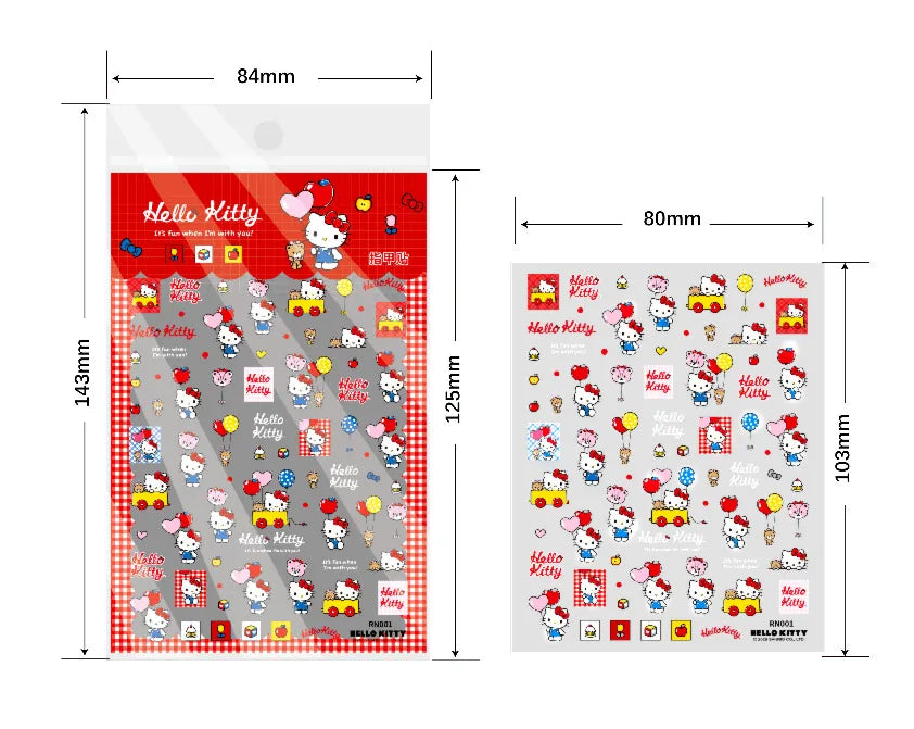 Sanrio x Tomoni Sanrio Characters 3D Embossed Stickers for Nail Art, Journaling & DIY, image 17