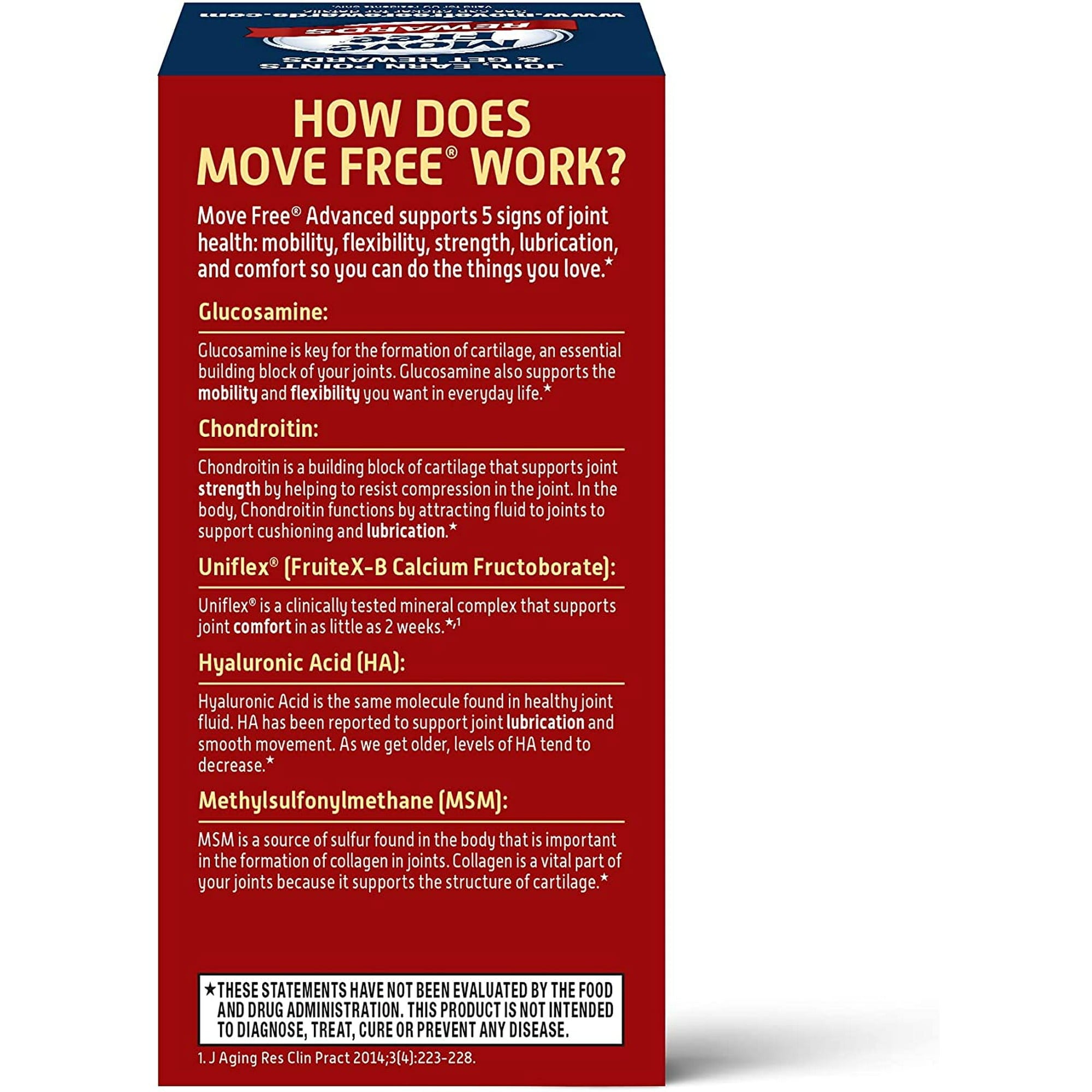 Schiff Move Free Joint Health Advanced Plus MSM 120 Coated Tablets