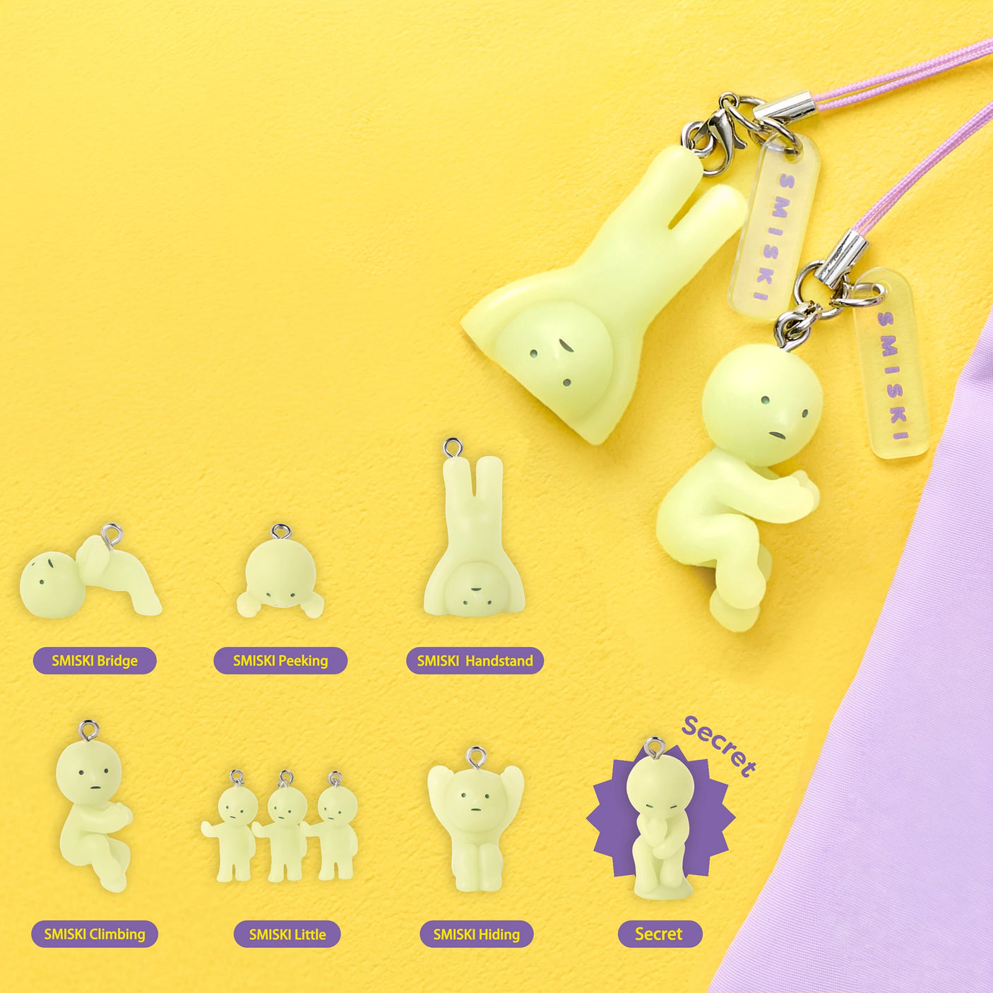 Smiski Mini Mystery Strap Accessory Series 3 Blind Capsule