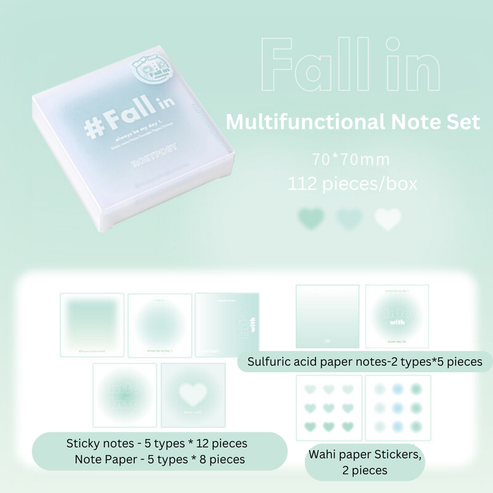 RosyPosy "Fall in" Series Aesthetic Notepad Set, image 8