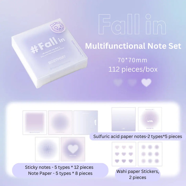 RosyPosy "Fall in" Series Aesthetic Notepad Set, image 6