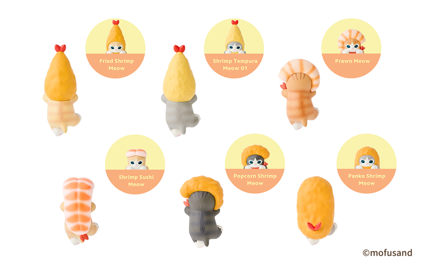 Sonny Angel Hippers Mofusand Shrimp Meow Series Blind Box, image 3