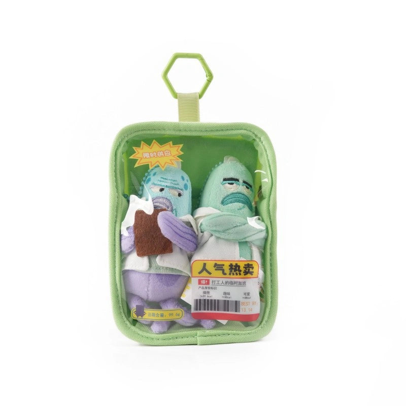 SpongeBob SquarePants Bikini Bottom Plush Duo Coin Purse with Clip, image 3