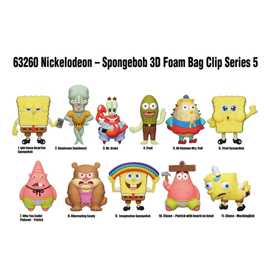 Spongebob - 3D Foam Keychains Blind Bag - Series 5, image 3
