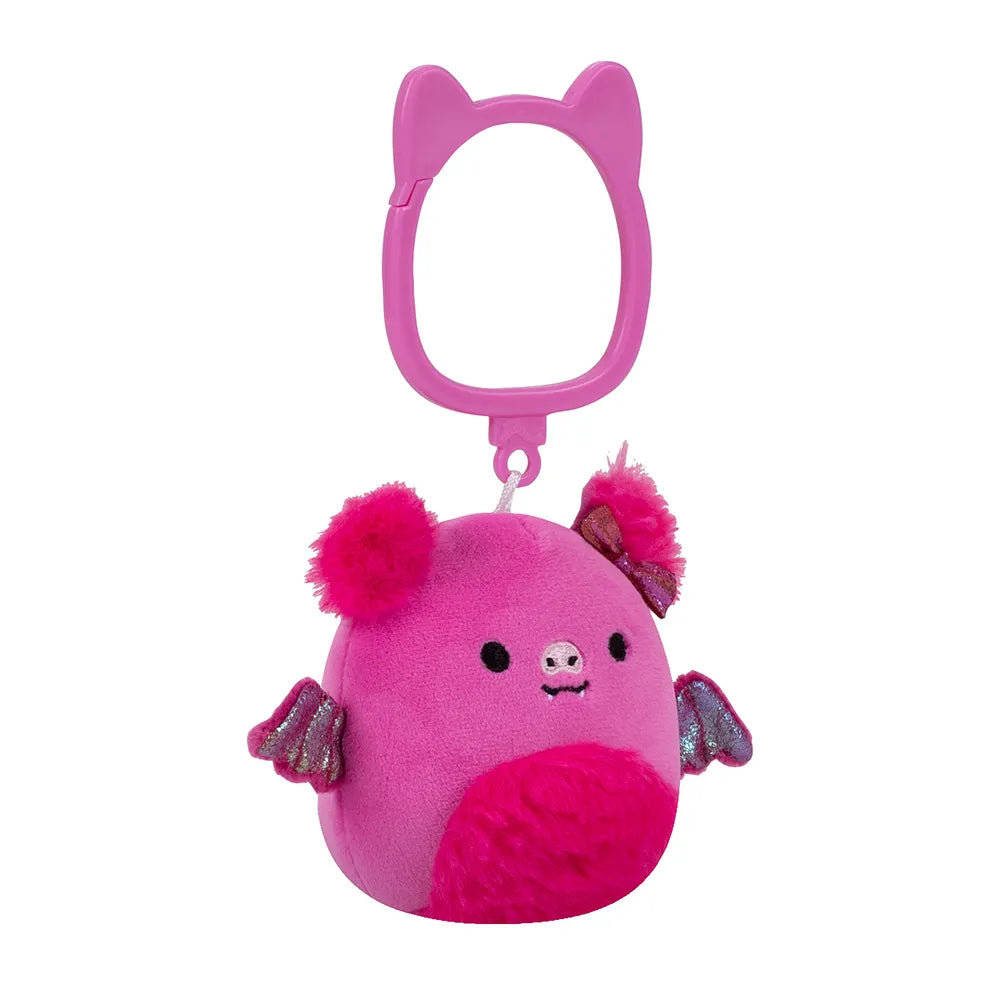 Squishmallows 3.5" Cleopatra - Pink Fruit Bat Clip-On Plush, image 4