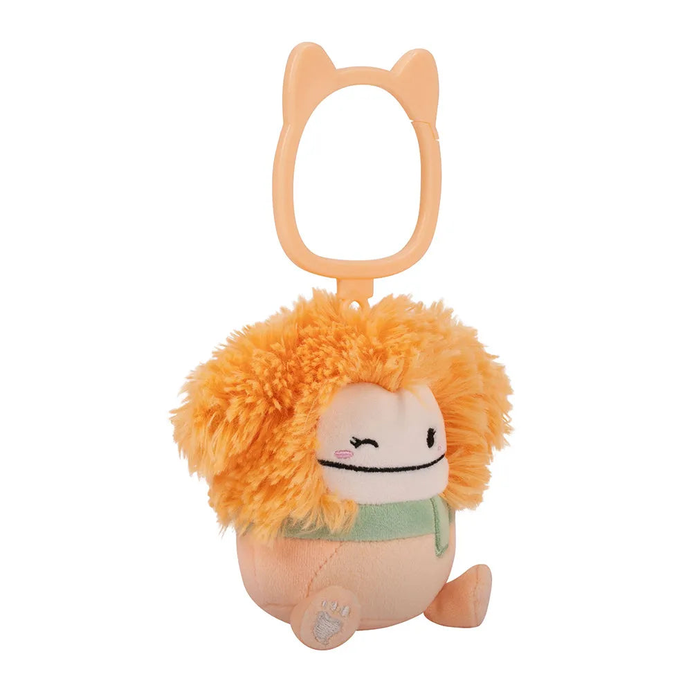 Squishmallows 3.5" Shasta - Orange Bigfoot Clip-On Plush, image 3