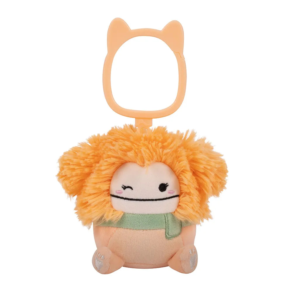 Squishmallows 3.5" Shasta - Orange Bigfoot Clip-On Plush, image 4