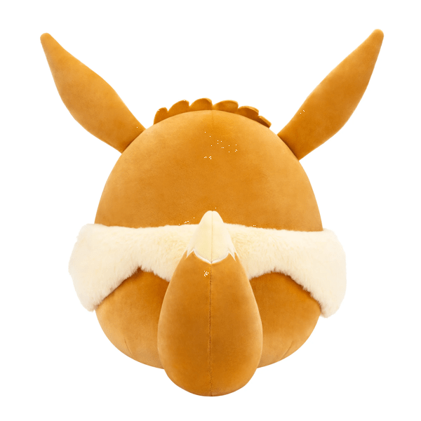 Squishmallows Pokemon 10" Eevee Plush back view showcasing soft fabric and adorable design.