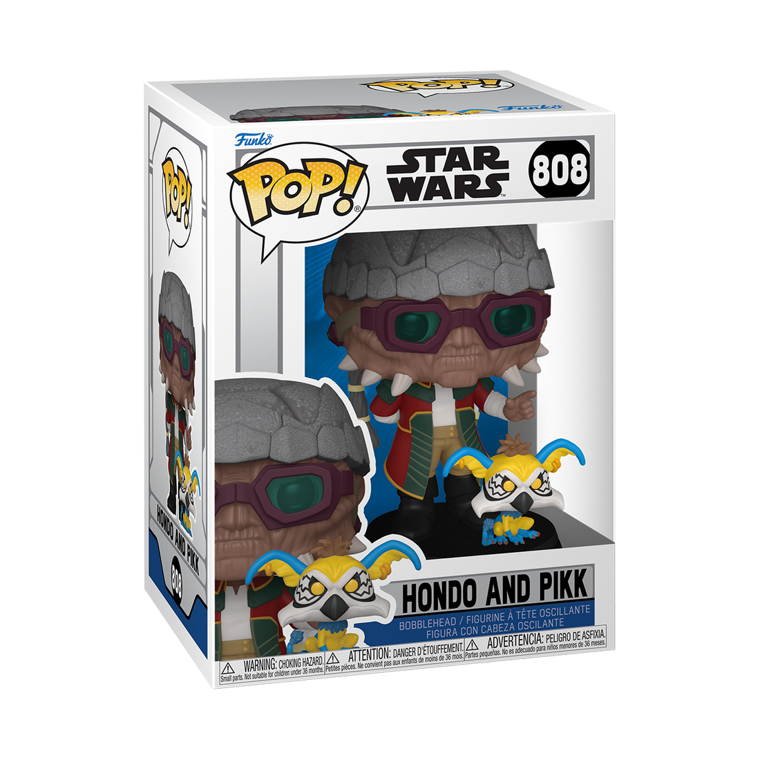 Funko Pop! Star Wars: Clone Wars - Hondo with Pikk Vinyl Figure, image 2