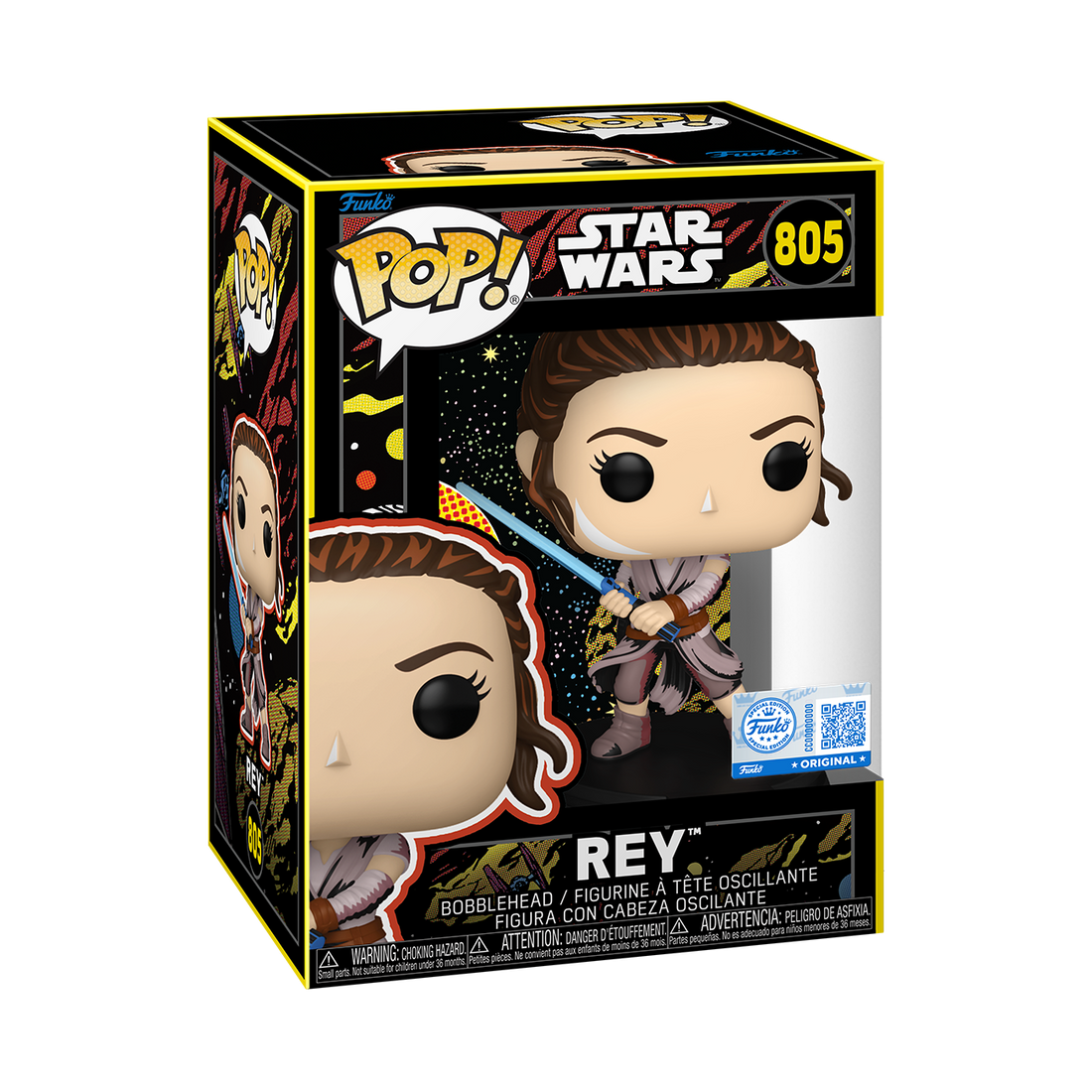 Funko Pop! Star Wars - Rey Retro Vinyl Figure, image 2