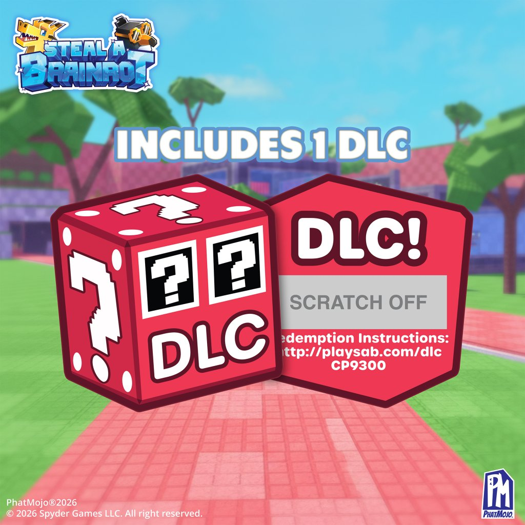 Steal A Brainrot Mystery Collectible Plush Blind Box includes 1 DLC for extra game features and collectible fun.