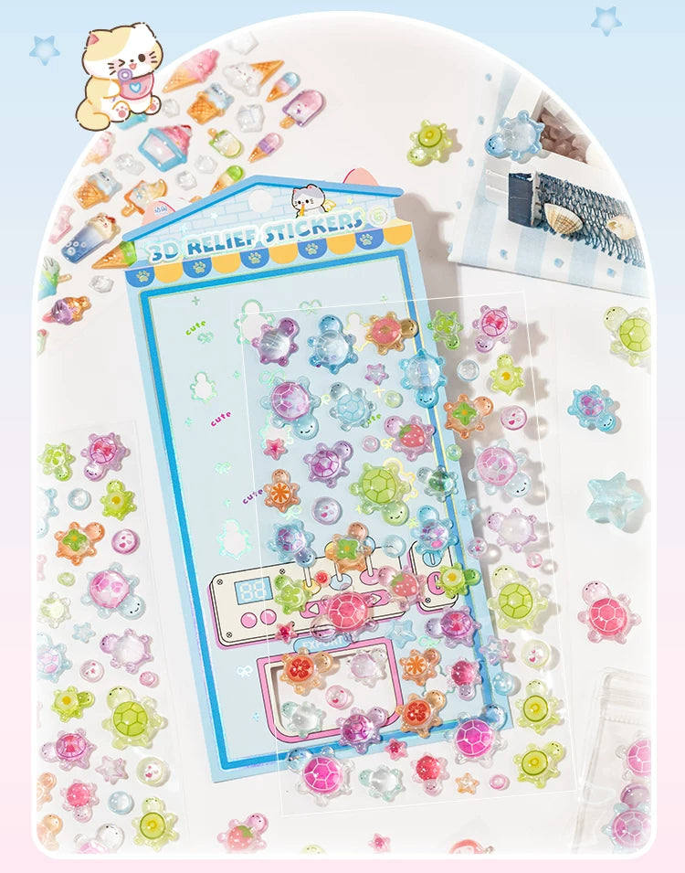Sweet Party Series 3D Relief Stickers, image 6