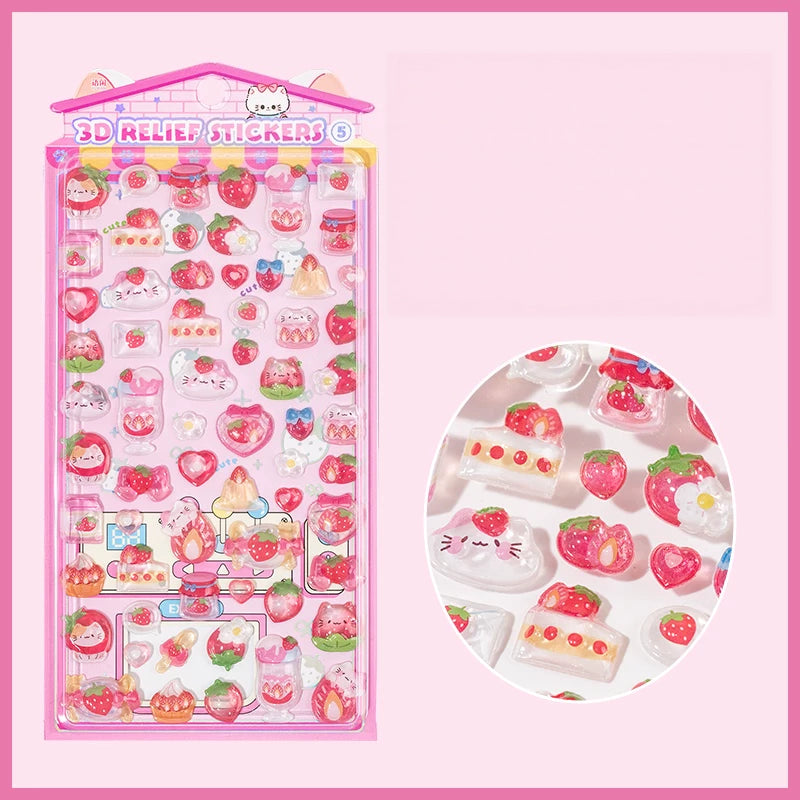 Sweet Party Series 3D Relief Stickers, image 9