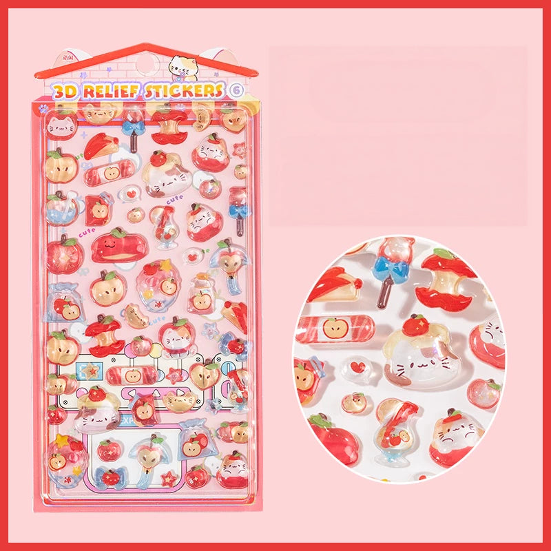 Sweet Party Series 3D Relief Stickers, image 8