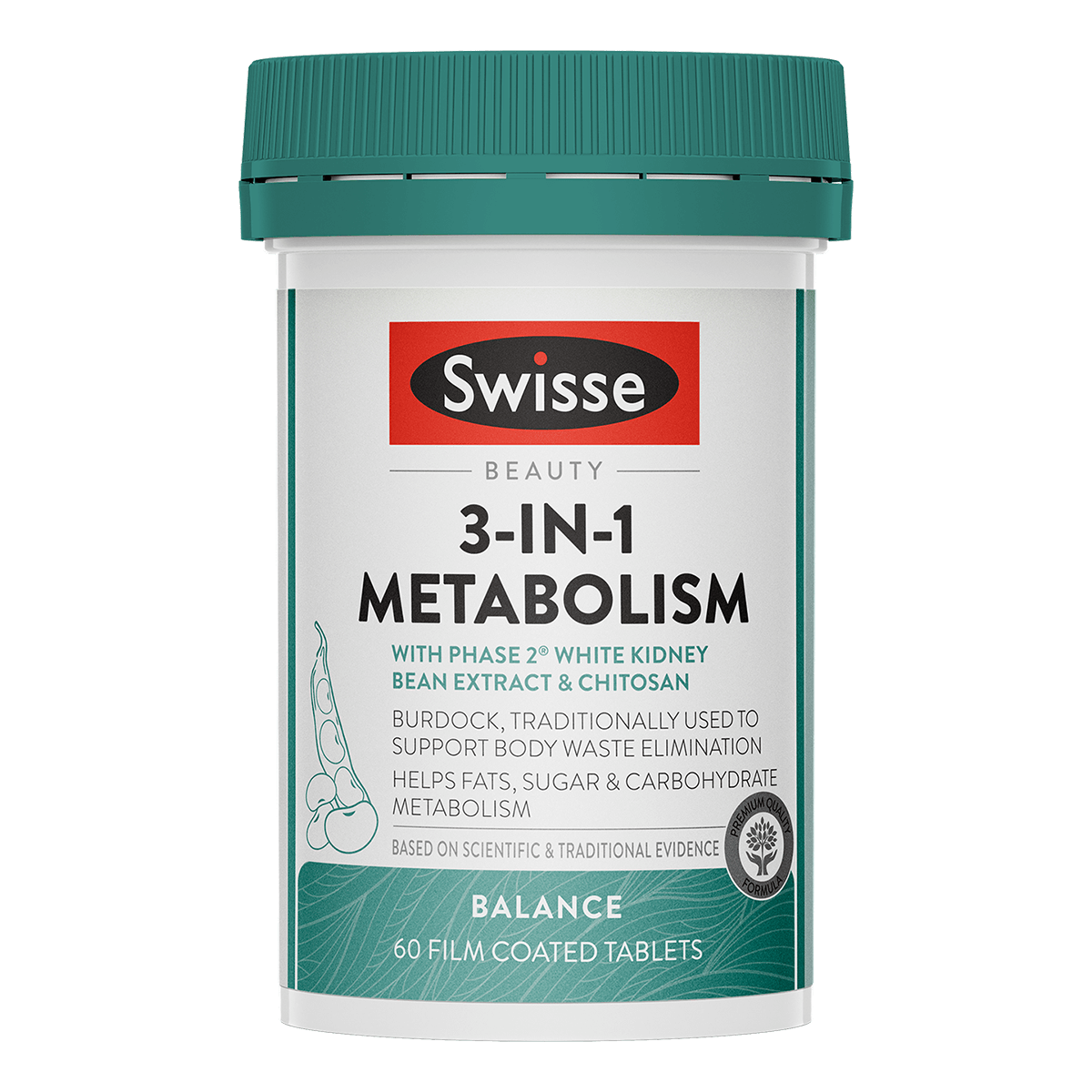 Swisse Beauty 3-in-1 Metabolism 60 Tablets