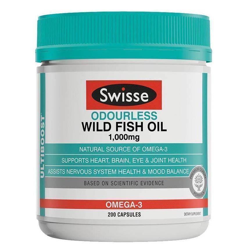 Swisse Ultiboost Odourless Wild Fish Oil 1000mg