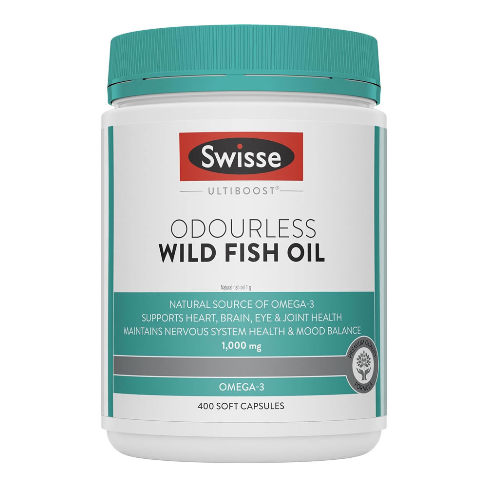 Swisse Ultiboost Odourless Wild Fish Oil 1000mg