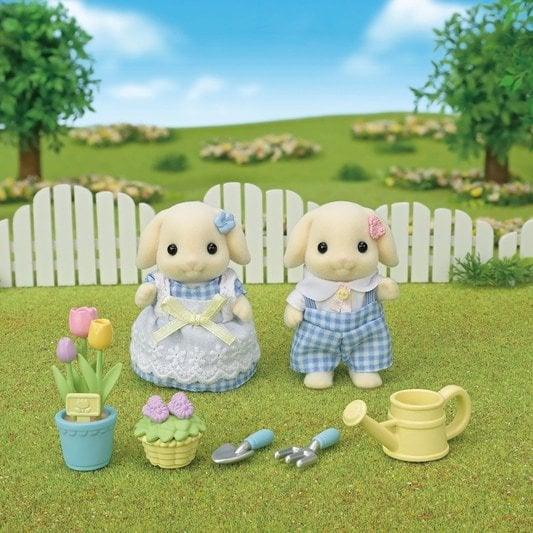 Sylvanian Families Blossom Gardening Set Flora Rabbit Sister & Brother, image 3