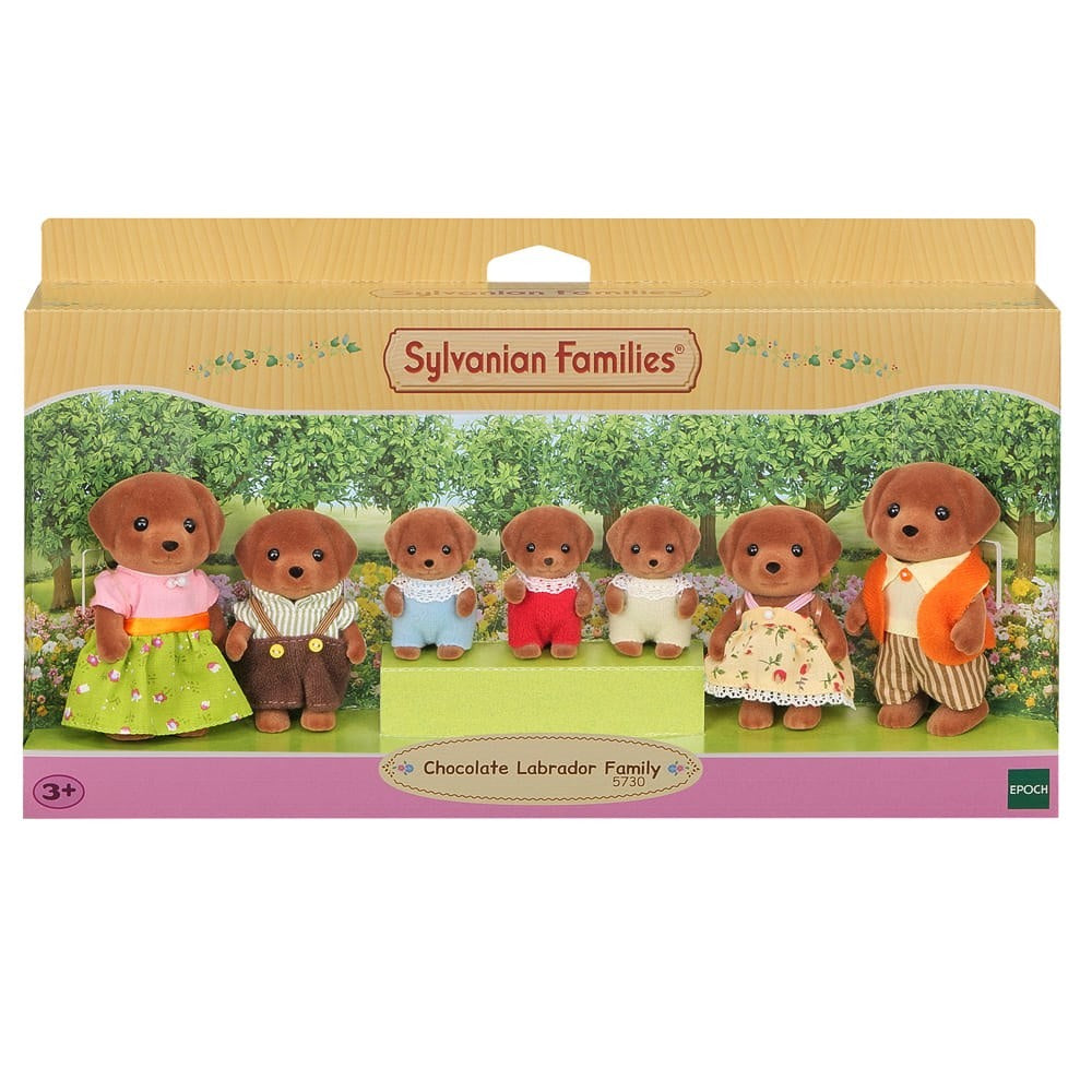 Sylvanian Families Chocolate Labrador Family 7 Pack