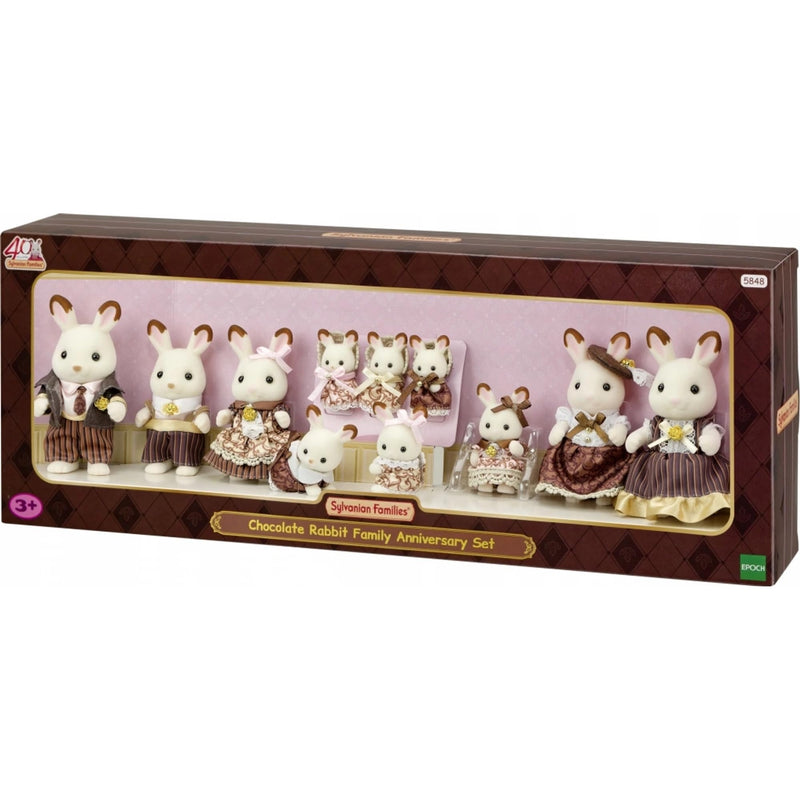Sylvanian Families Chocolate Rabbit Family Anniversary Set
