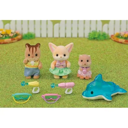 Sylvanian Families Nursery Friends Pool Fun Trio, image 5