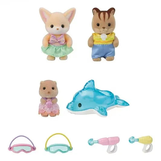 Sylvanian Families Nursery Friends Pool Fun Trio, image 3