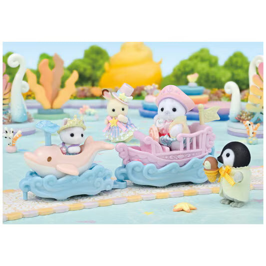 Sylvanian Families Ride the Waves set - boat swaying feature detail