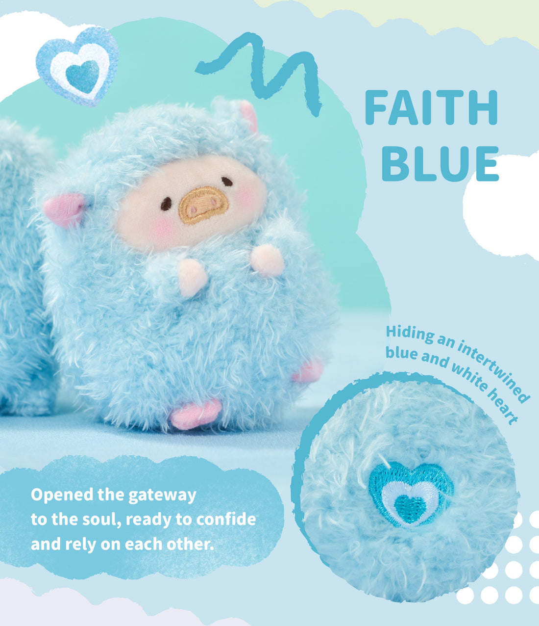 LuLu The Piggy LuLu Rainbow Sheep Plush Blind Box - Single Box, image 8