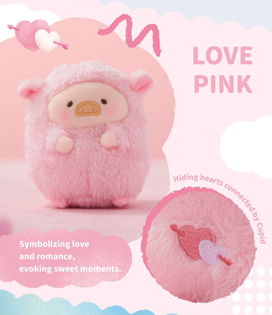 LuLu The Piggy LuLu Rainbow Sheep Plush Blind Box - Single Box, image 6